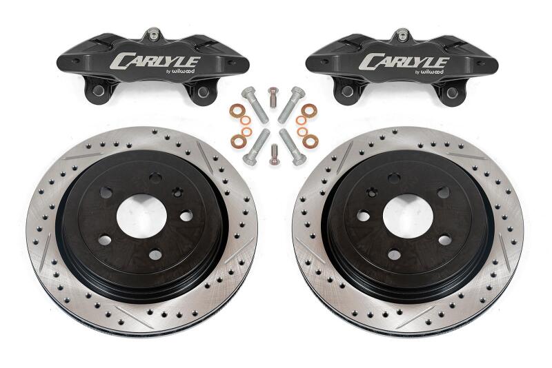 Pontiac GT Brake Kit - BMR Suspension - Drilled & Slotted Rotors - Black - `08-`09 Pontiac GT Brake Kit - BMR Suspension - Drilled & Slotted Rotors - Black - `08-`09